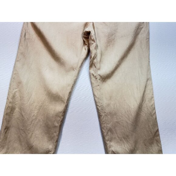 Sean John Mens Straight Relaxed Pants Size 34 Beige Flat Front Pockets Casual - Picture 6 of 13